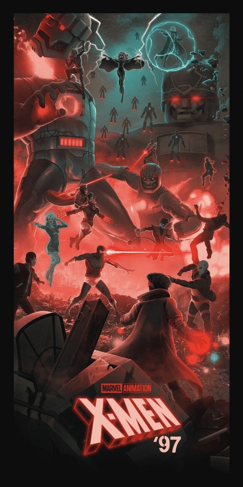 X-MEN '97 Poster Art Created by Artist Juan Ramos for Bottleneck